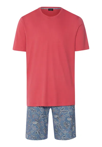 Hanro Night And Day Crew Neck Cotton Short Pajama Set In Multi