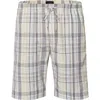 Hanro Cotton Night & Day Shorts In Gentle Check