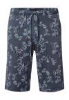Hanro Night And Day Drawstring Cotton Shorts In Blue