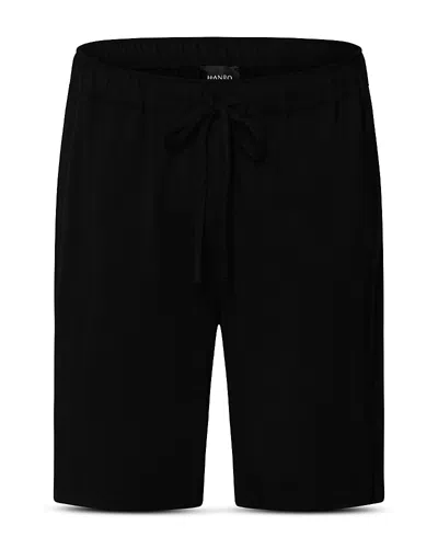 Hanro Night And Day Knit Shorts In Black