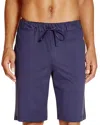 Hanro Night And Day Knit Shorts In Black Iris