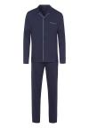 Hanro Men's Night & Day Knit Pajama Set In Deep Navy