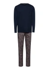Hanro Night And Day Long Sleeve Cotton Pajama Set In Sandy Paisley