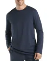 Hanro Night And Day Long Sleeve Shirt In Black Iris