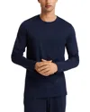 Hanro Night And Day Long Sleeve Shirt In Deep Navy