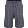 Hanro Night And Day Woven Cotton Shorts In Casual Check