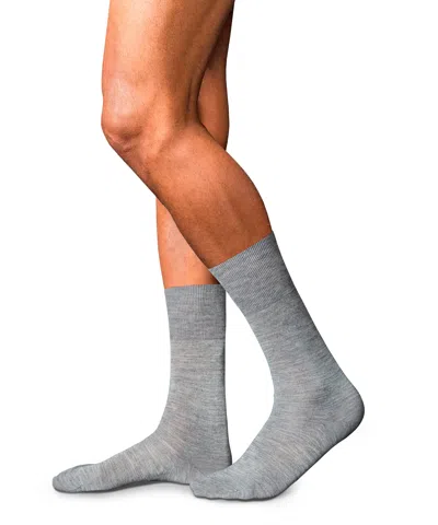 Hanro No. 6 Finest Merino Silk Socks In Gray