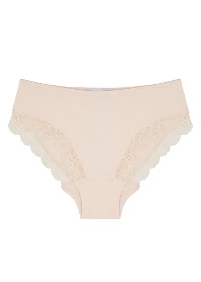 Hanro Nude Lace-trimmed Briefs