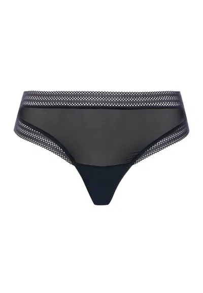 Hanro Orea Semi-sheer Brazilian Panties In Animal Print