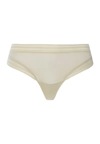 Hanro Orea Semi-sheer Brazilian Panties In Multi