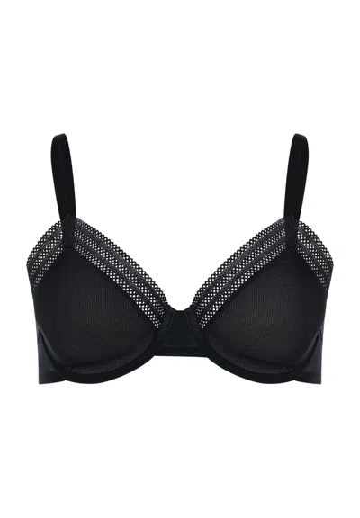 Hanro Orea Semi-sheer Underwire Bra In Multi