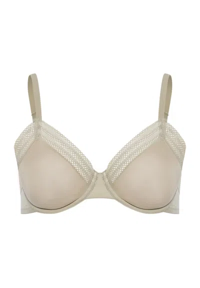 Hanro Orea Semi-sheer Underwire Bra In Multi