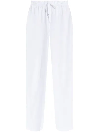 Hanro Organic Cotton Pajama Pants In White