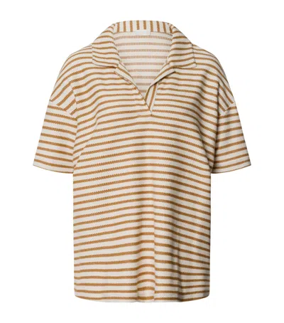 Hanro Organic Cotton Polo Shirt In Neutrals