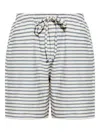 Hanro Loungy Summer Organic Cotton Drawsting Shorts In White