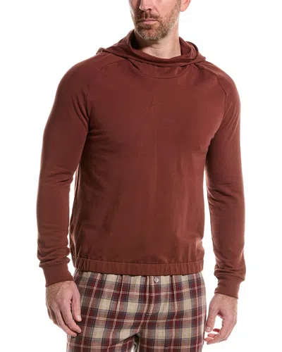 Hanro Organic Hoodie In Red