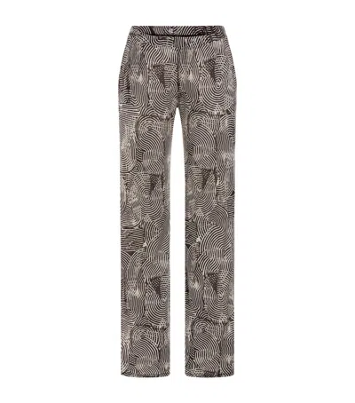 Hanro Printed Tania Trousers In Gray