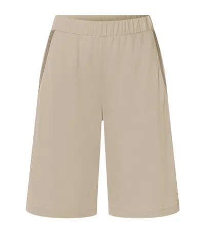 Hanro Pure Comfort Bermuda Shorts In Green