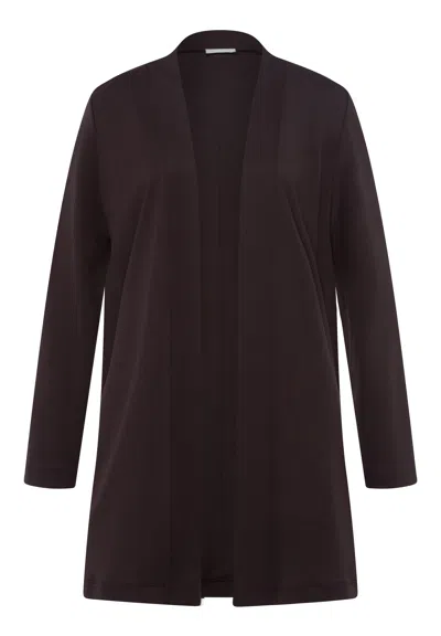Hanro Pure Comfort Cardigan In Brown