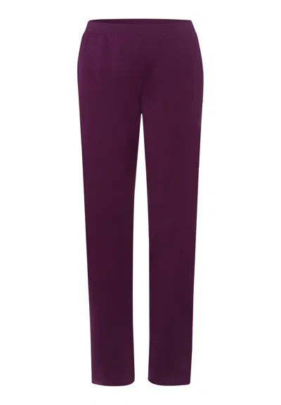 Hanro Pure Comfort Pants In Burgundy