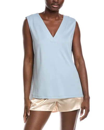 Hanro Pure Comfort V-neck Tank In Brown