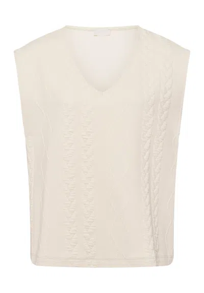 Hanro Pure Comfort Vest In Neutral