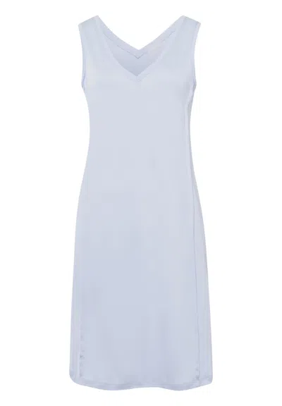 Hanro Pure Essence Cotton Tank Nightgown In Blue