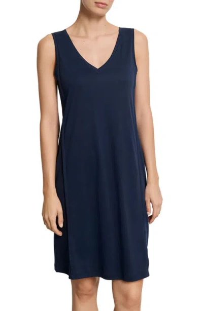Hanro Pure Essence Cotton Tank Nightgown In Orange