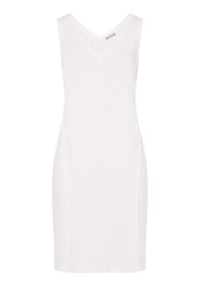 Hanro Pure Essence Cotton Tank Nightgown In White