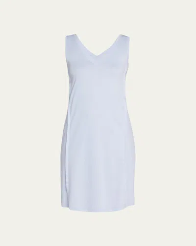 Hanro Pure Essence Sleeveless Nightgown In Blue