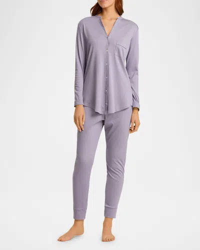 Hanro Pure Essence Pajamas In Lavender Aura