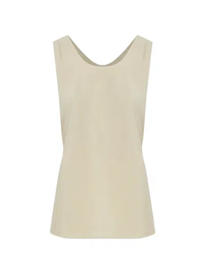 Hanro Rear-tie Sleeveless Blouse In Multi