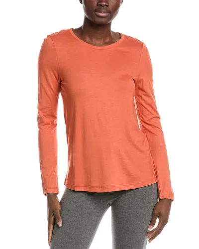 Hanro Relaxed Linen-blend Round Neck Top In Multi