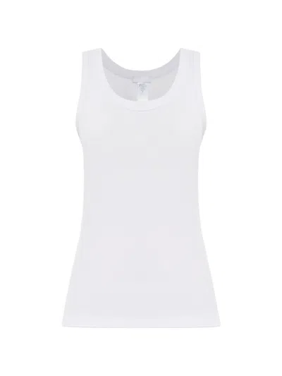 Hanro Ribbed Tank Top In White