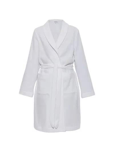 Hanro Robe Selection Belted Bathrobe In White