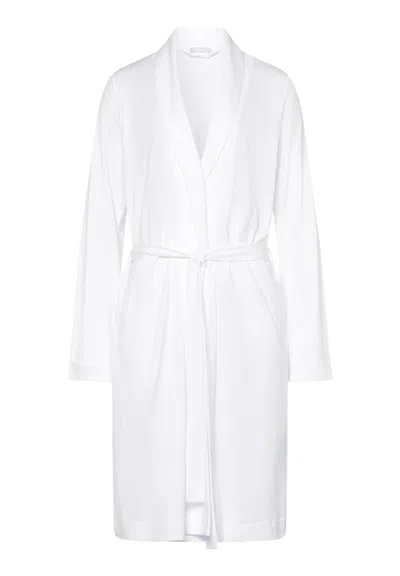 HANRO ROBE SELECTION SHAWL COLLAR COTTON ROBE