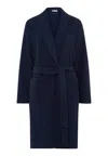 Hanro Robe Selection Shawl Collar Robe In Blue