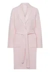 Hanro Robe Selection Shawl Collar Robe In Pink