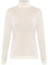 Hanro Roll-neck Top In Nude