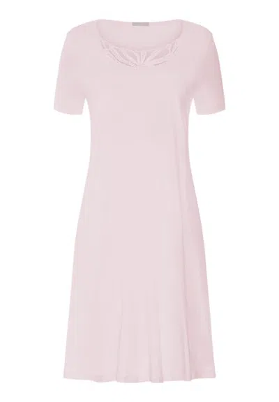 Hanro Rosaria Embroidered Cotton Nightgown In Neutral