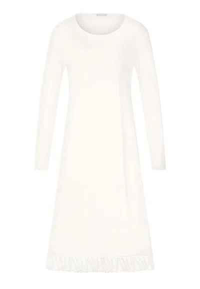 Hanro Rosaria Floral Embroidered Cotton Nightgown In Neutral