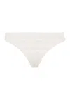 Hanro Ruby Geometric Lace Thong In White