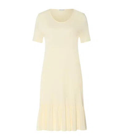 Hanro Ruffle-trim Isabella Nightdress In Yellow