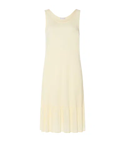 Hanro Ruffle-trim Isabella Nightdress In Yellow