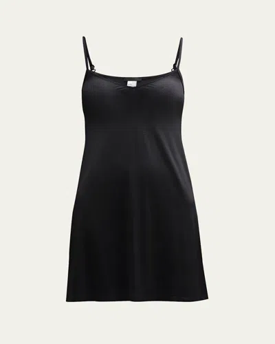 Hanro Satin Deluxe Bodydress In Black