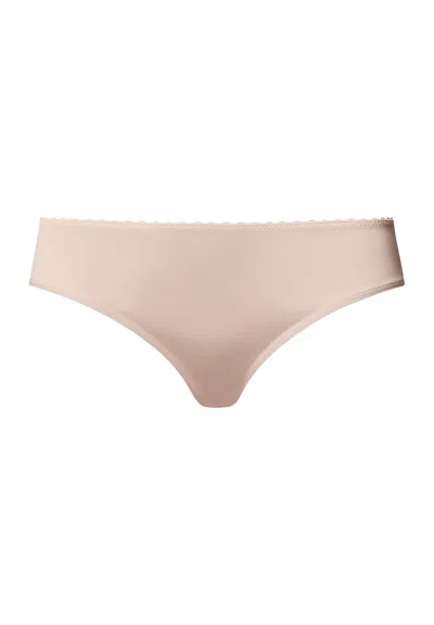 Hanro Satin Deluxe Satin Jersey Bikini In Animal Print
