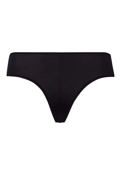 Hanro Satin Deluxe Satin Jersey Bikini In Black