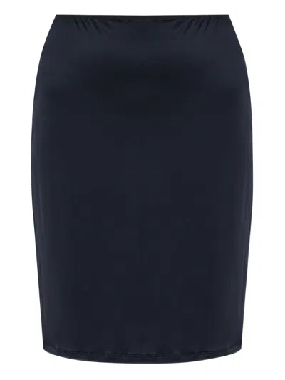 Hanro Satin Slip Skirt In Black