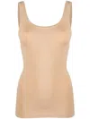 Hanro Scoop-neck Sleeveless Top In Neutrals