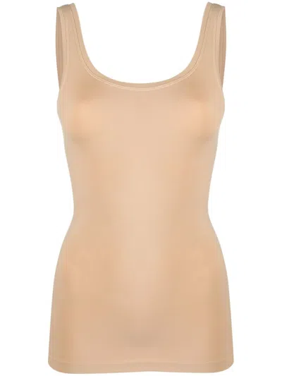 Hanro Scoop-neck Sleeveless Top In Neutrals